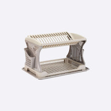 Load image into Gallery viewer, Beige dish drying rack on a white background