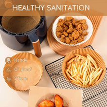 Load image into Gallery viewer, Disposable Air Fryer Paper Liners (100-Pack) | 15 cm Round Non-Stick Paper