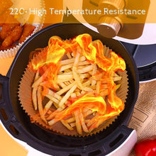 Load image into Gallery viewer, Disposable Air Fryer Paper Liners (100-Pack) | 15 cm Round Non-Stick Paper