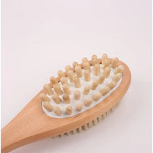 تحميل الصورة في عارض المعرض، Wooden brush with bristle head on a white background