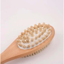 تحميل الصورة في عارض المعرض، Wooden brush with bristle head on a white background
