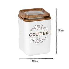 Load image into Gallery viewer, Food Storage Coffee Containers Set -Tea and Sugar Acrylic Canisters - Set of 3 x 900 ml