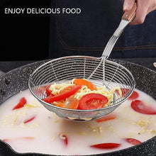 Load image into Gallery viewer, Stainless Steel Wire Spider Skimmer / Strainer with Safe Wooden Handle (3 Sizes)