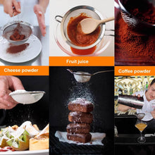 Load image into Gallery viewer, Fine Mesh Strainers with Long Handle - 3 Sizes Stainless Steel Colander