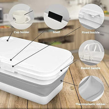 Load image into Gallery viewer, Foldable Storage Container - Portable Collapsible Basket With Handle ( 24 x 29 x 48 cm )
