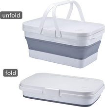 Load image into Gallery viewer, Foldable Storage Container - Portable Collapsible Basket With Handle ( 24 x 29 x 48 cm )