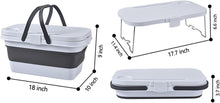 Load image into Gallery viewer, Foldable Storage Container - Portable Collapsible Basket With Handle ( 24 x 29 x 48 cm )