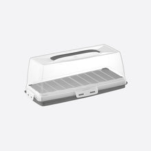 Load image into Gallery viewer, Clear plastic container with a lid on a white background