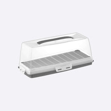 Load image into Gallery viewer, Clear plastic container with a lid on a white background