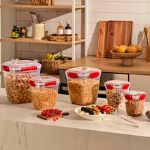 تحميل الصورة في عارض المعرض، Food Storage Containers - Plastic Sealed High Square Set of 3 (575 - 1075 - 1900 ml)