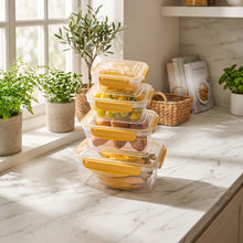 تحميل الصورة في عارض المعرض، Sealed Food Storage Containers Set of 4 | 400ml to 2300ml