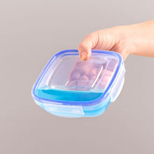 تحميل الصورة في عارض المعرض، Food Storage Containers Set (275 - 500 - 900 - 1500 & 2400 ml.) - Plastic Sealed Square Food Containers Set Of 5