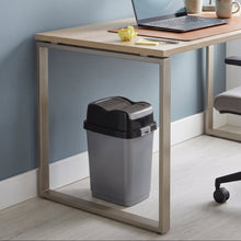 تحميل الصورة في عارض المعرض، 10L Modern Double Swing Lid Garbage Bin | Durable Polypropylene Trash Can - Multiple Colors