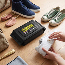 Load image into Gallery viewer, 80-Piece Shoe Shine Wipes - Instant Sneaker & Footwear Stain Remover Pack