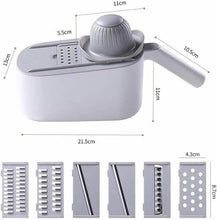 تحميل الصورة في عارض المعرض، Graters - Multifunctional Vegetable Kitchen tool slicer with adjustable Blades & Handle