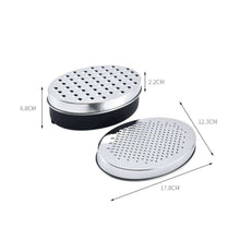 تحميل الصورة في عارض المعرض، Two metallic circular objects with dimensions labeled on a white background