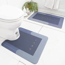 Load image into Gallery viewer, Anti-Slip Mats -2-Piece Super Absorbent Bath Mat Set | Non-Slip Bathroom Floor Mat (40x40 cm & 40x60 cm) Blue