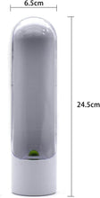 Load image into Gallery viewer, Herb fridge capsule for storing fresh herbs like coriander and parsley, measuring 6.5cm by 24.5cm.