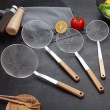 Load image into Gallery viewer, Stainless Steel Wire Spider Skimmer / Strainer with Safe Wooden Handle (3 Sizes)