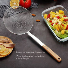 Load image into Gallery viewer, Stainless Steel Wire Spider Skimmer / Strainer with Safe Wooden Handle (3 Sizes)
