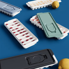 Load image into Gallery viewer, Ice cube trays with fruit on a blue background