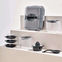 Load image into Gallery viewer, Set of kitchen containers and tools on a white surface with a neutral background