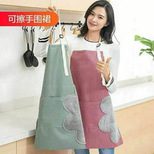 Load image into Gallery viewer, Kitchen Apron With Pocket and Hand Wipe - Waterproof Apron for Cooking & Baking