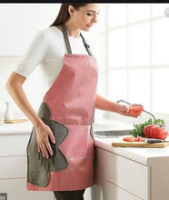 Load image into Gallery viewer, Kitchen Apron With Pocket and Hand Wipe - Waterproof Apron for Cooking & Baking