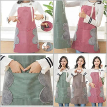 Load image into Gallery viewer, Kitchen Apron With Pocket and Hand Wipe - Waterproof Apron for Cooking & Baking