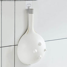 تحميل الصورة في عارض المعرض، White ceramic hanging pot with textured surface on a tiled wall