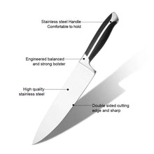 Load image into Gallery viewer, Knife with labeled features on a white background