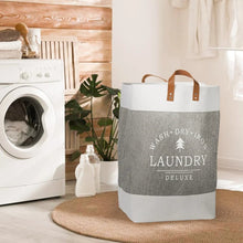 Load image into Gallery viewer, Laundry Bags - Big Laundry Bag with Handle with leather handle