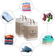 Load image into Gallery viewer, Laundry Bags - Big Laundry Bag with Handle with leather handle