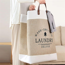 Load image into Gallery viewer, Laundry Bags - Big Laundry Bag with Handle with leather handle