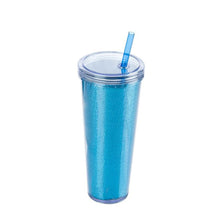 Load image into Gallery viewer, Limeshake Glass Cup with Straw - 750 ml.