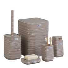 تحميل الصورة في عارض المعرض، طقم اكسسوارات حمام - طقم حمام ديكور 5 قطع (لونا) - إطار مصمت