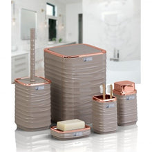 Load image into Gallery viewer, Bathroom Accessories Set - 5 Pcs Decor Bathroom Set (Luna) - Copper Frame