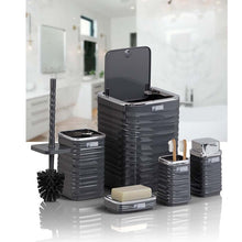 Load image into Gallery viewer, Bathroom Accessories Set - 5 Pcs Decor Bathroom Set (Luna) - Silver Frame