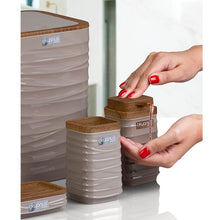 تحميل الصورة في عارض المعرض، طقم اكسسوارات حمام - طقم حمام ديكور 5 قطع (لونا) - إطار خشبي