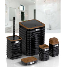 Load image into Gallery viewer, Bathroom Accessories Set - 5 Pcs Decor Bathroom Set (Luna) - Wooden Frame