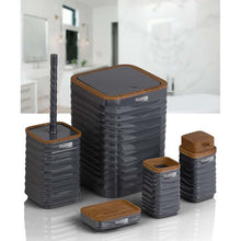 Load image into Gallery viewer, Bathroom Accessories Set - 5 Pcs Decor Bathroom Set (Luna) - Wooden Frame