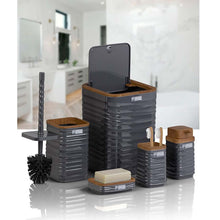 Load image into Gallery viewer, Bathroom Accessories Set - 5 Pcs Decor Bathroom Set (Luna) - Wooden Frame