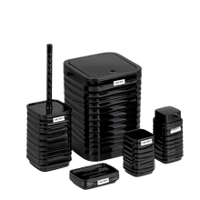 تحميل الصورة في عارض المعرض، طقم اكسسوارات حمام - طقم حمام ديكور 5 قطع (لونا) - إطار مصمت