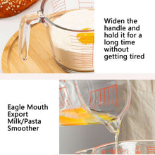 تحميل الصورة في عارض المعرض، Measuring cup with milk and text about product features