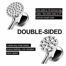 Load image into Gallery viewer, Heavy Duty Dual Side Meat & Poultry Tenderizer Hammer - Stainless Steel Meat Hammer