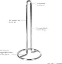 Load image into Gallery viewer, Metal Paper Towel Holder - Paper Towel Dispenser for Kitchen - Toilet Paper Holder Stand
