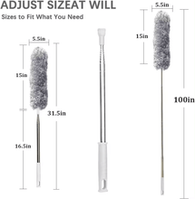 تحميل الصورة في عارض المعرض، Microfiber Extendable Duster 254 Cm Extension Pole