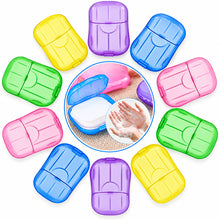 تحميل الصورة في عارض المعرض، Set of colorful small containers with a close-up of hands washing in the center.