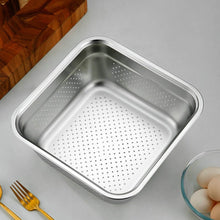 تحميل الصورة في عارض المعرض، Bowls - Multi-Purpose Stainless Steel Square Bowl - 30 x 30 cm.