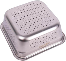 تحميل الصورة في عارض المعرض، Bowls - Multi-Purpose Stainless Steel Square Bowl - 30 x 30 cm.